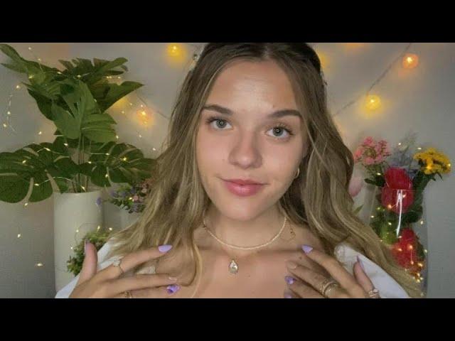 ASMR Counting You Down To Sleep  (face touching, guided breathing, close whispers, etc)