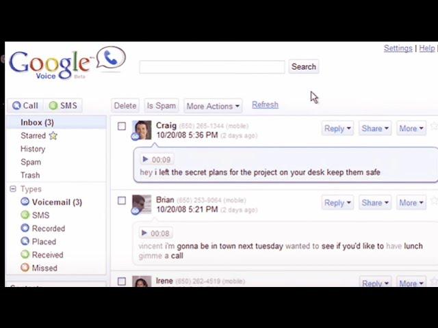Google Voice - Call screening