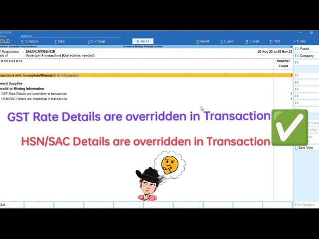 HSN code|GST details are Overridden in Transaction|tally prime|kannada|ಕನ್ನಡ|