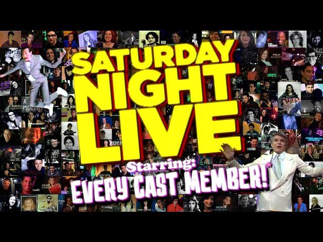 Every SNL Cast Member EVER in One Intro! (All 50 Years!) #saturdaynightlive