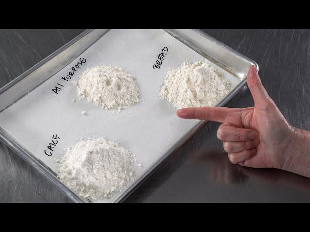 All Purpose flour vs Cake flour vs Bread flour [ Cake Decorating For Beginners ]