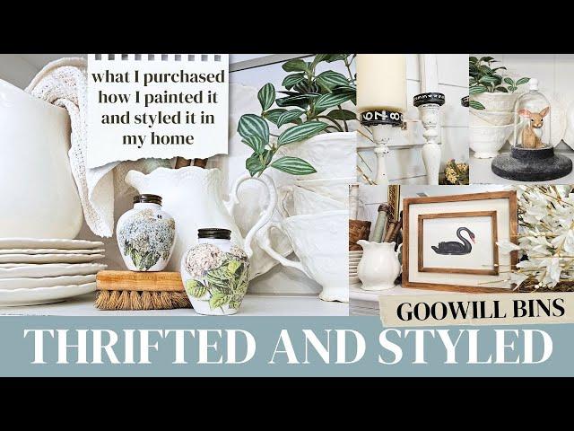 Goodwill Challenge • How to style your thrifted finds • Thrift flips