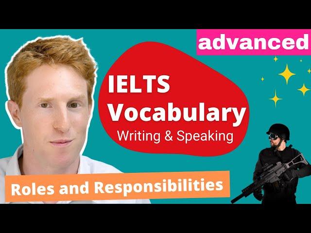 IELTS Vocabulary | Advanced vocabulary for Roles and Responsibilities