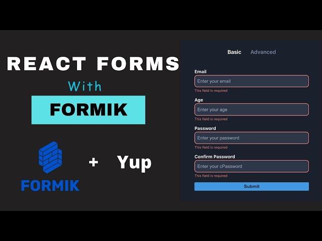 React Form Validation with Formik | Tamil