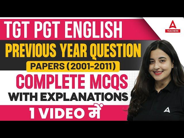 English Literature For All TGT/PGT Exams 2024 | English Literature PYQs By Aishwraya Ma'am