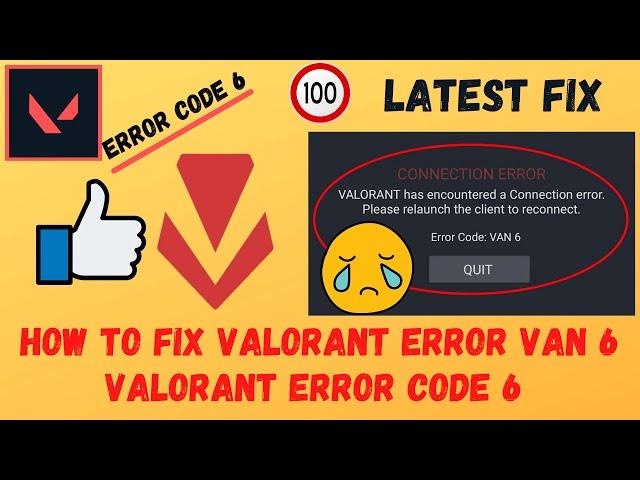 How to fix Valorant Error Code 6 | VAN 6 Error (100% Working 2021) | Windows 10 Van 6 error code