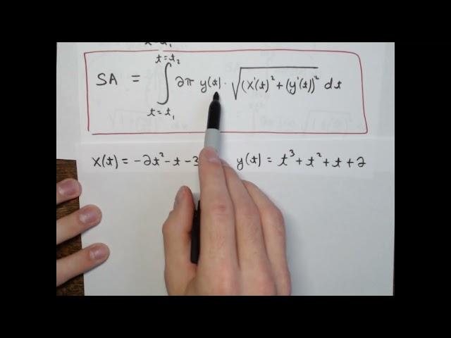 Section 7.2: Objective - Integrals Involving Parametric Equations (KA) Part 2 of 2