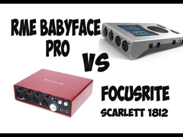 Focusrite Scarlett vs Rme Babyface Pro