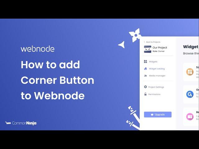 How to add a Corner Button to Webnode