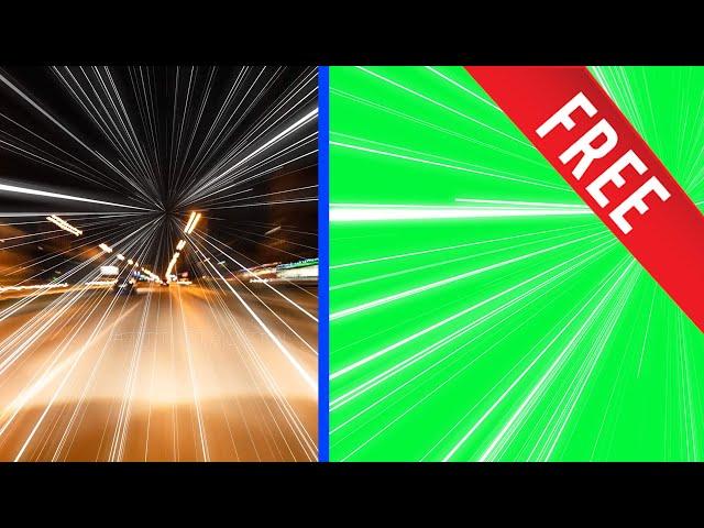 FREE|| light speed Green screen effects|| Travel effect