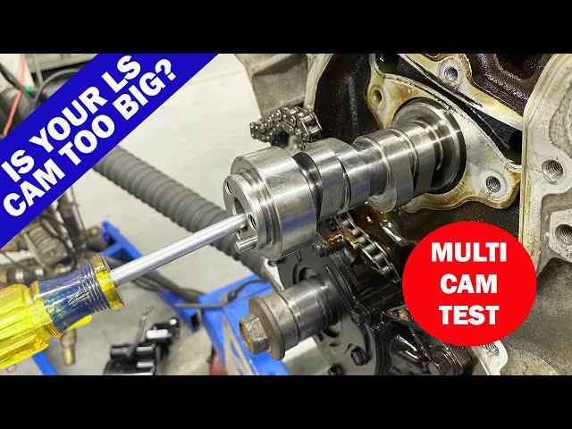 CHEAP, JUNKYARD LS CAM SWAPS. 4 CAMS TESTED. CAN YOUR LS CAM REALLY BE TOO BIG? HOW TO MAKE LS POWER