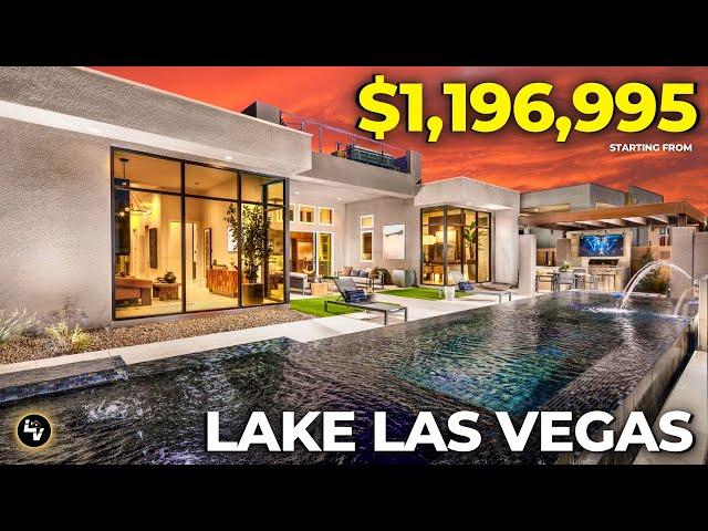 Inside MASSIVE Lake Las Vegas Luxury New Home With A Rooftop Deck PLUS Easy Access To Lake Las Vegas