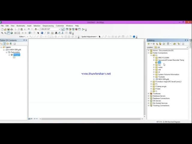 ArcMap 10.1tutorial creating a MDB and GDB