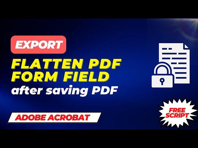 How to Export Read Only PDF form Document using Adobe Acrobat