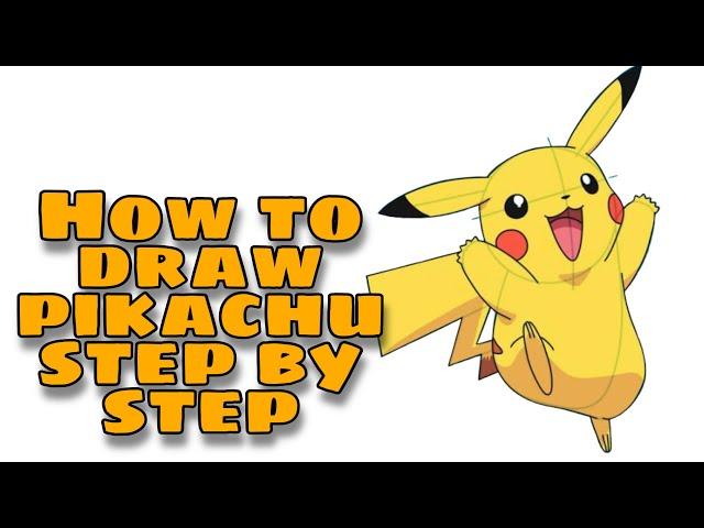 How to draw pikachu step by step | ASJ CHANNEL