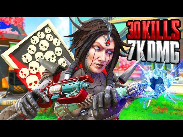 INSANE Horizon 30 KILLS and 7,202 Damage Apex Legends Gameplay Season 20