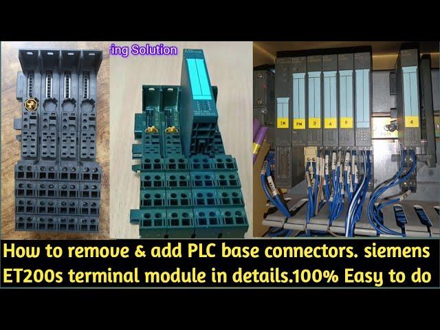 How to replace ET200s terminal modules. Siemens ET-200S Terminal Modules Replace & fixing. 100% Easy