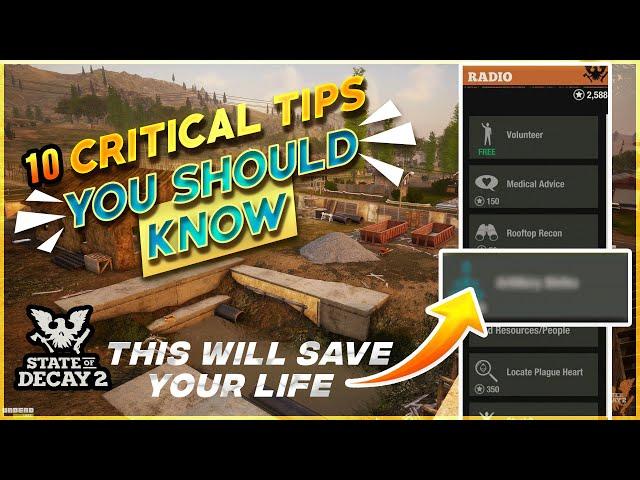 TEN State Of Decay 2 Tips & Tricks That YOU NEED To Know In 2022