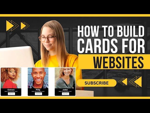 How to HTML Profile Cards For Websites | HTML Tutorial