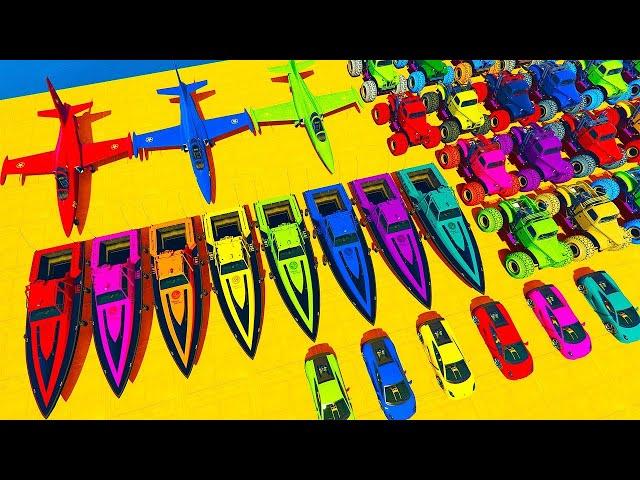 GTA V Mods Super Stunt Car Racing Challenge By SPIDER-MAN With Amazing Super Cars and OffRoad Jeeps