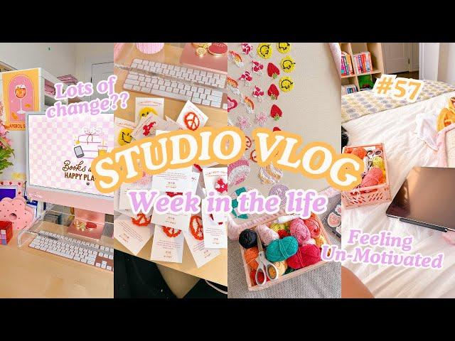 Feeling burnt-out and anxious as a small business owner ️ | Studio Vlog 57 | Small business vlog