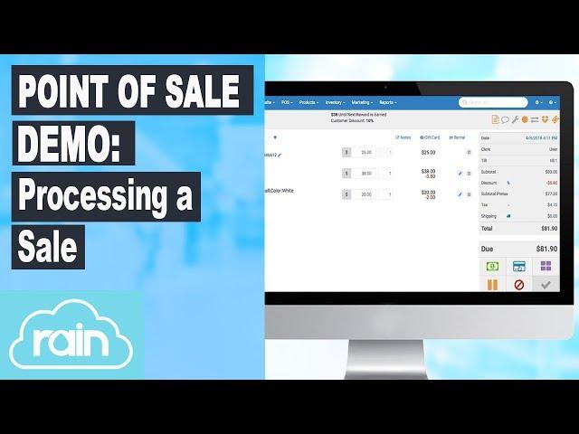 Retail POS (point of sale) Demo: Processing a sale