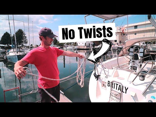 Coiling Lines - Is This Alternative Method Better? |  Sailing Britaly 