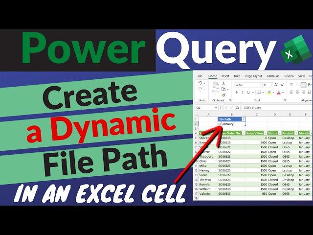 Create a Dynamic File Path - Change the Power Query Source Based on a Cell Value