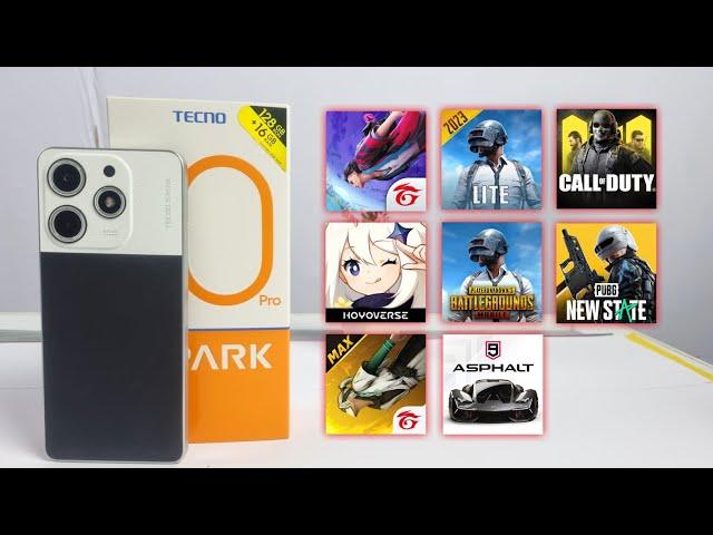 TECNO SPARK 10 Pro 8+ Games Test - PUBG/NewState/Genshin/FreeFire - 8GB, Helio G88