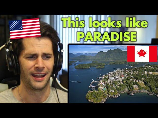 American Reacts to the BEST Places to Live in British Columbia