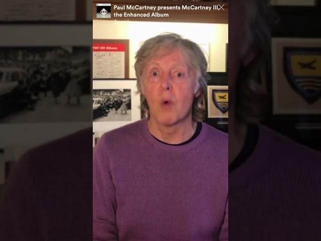 Paul McCartney presents #McCartneyIII, from stories 2020.