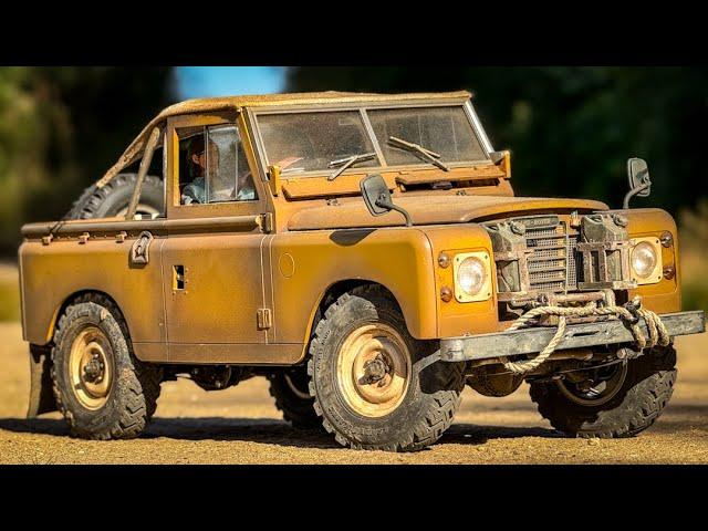 Scale RC 4x4 Off Road Trails with My Land Rover Series III 88 BRX02 Scale Model Car!