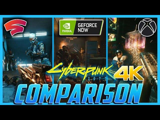 Shield TV Pro vs Xbox Series X vs Stadia Chromecast - Cyberpunk 2077