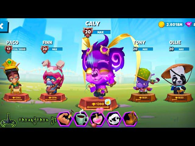 The Best Skin In The Game! (New Elemental Master Caly) Max Level 20!! #zooba #gameplay