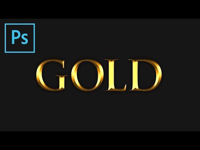 Photoshop: Gold Text Effect (Tutorial)