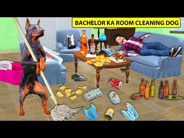 Dog Cleaning Bachelor Room Kutta Ghar Saphaee Hindi Kahaniya Hindi Bedtime Stories Moral Stories