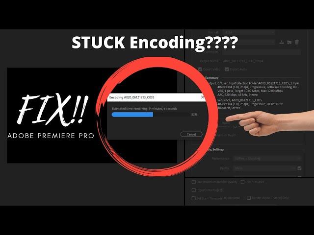 How To Fix Adobe Premiere Pro Export Stuck or Encoding Stuck 2022