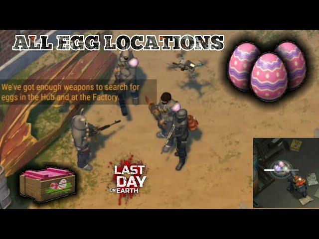 WHERE TO FIND ALL EASTEREGGS  FOLLOW THE BUNNY EVENT Last Day on Earth 1.22.0