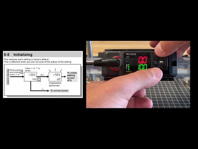 Flow Sensor KEYENCE FD-Q Series - First Time Setup Guide