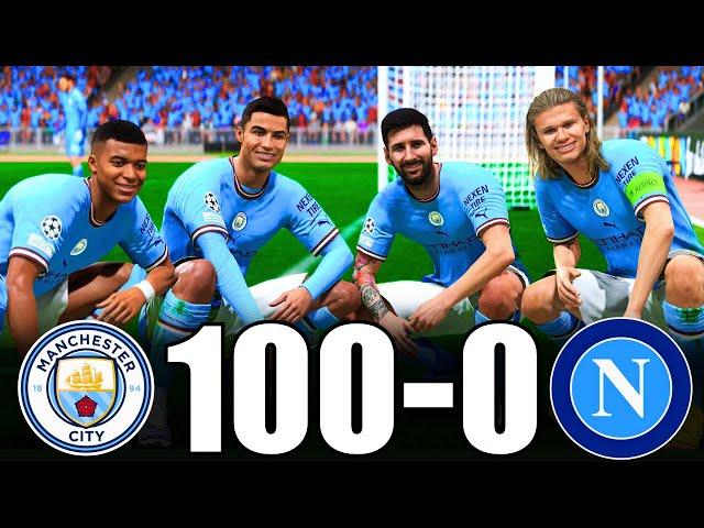 FIFA 23 | RONALDO, MESSI, MBAPPE, NEYMAR, ALL STARS | MAN CITY 100-0 JUVENTUS | UCL FINAL IN 4K