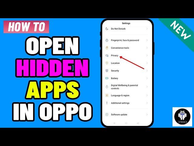 How to open hidden apps in oppo 2024 | Access Hidden Apps