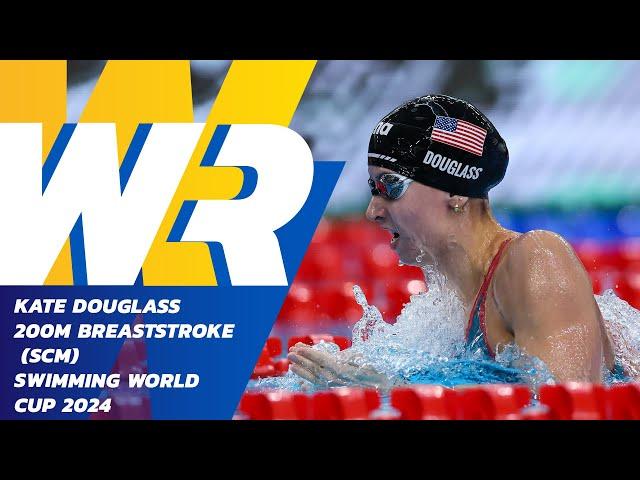  Kate Douglass With Her First Ever Individual World Record in 200m Breaststroke (SCM)