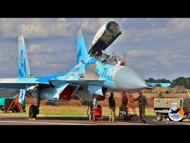 Su-27 Flanker start up to shut down | Ukrainian Air Force | EBBL