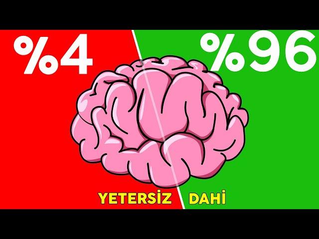 Zor Seviye IQ Testi - Sınırları Zorlamaya, Becerilerini Test Etmeye Hazır Mısın? (% 96 BAŞARISIZ )