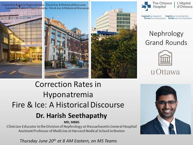 Hyponatremia Correction with Dr Harish Seethapathy