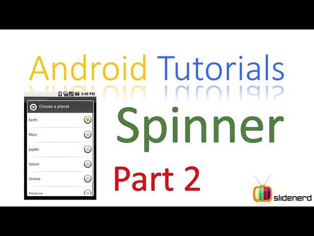 105 Android Spinner Example |