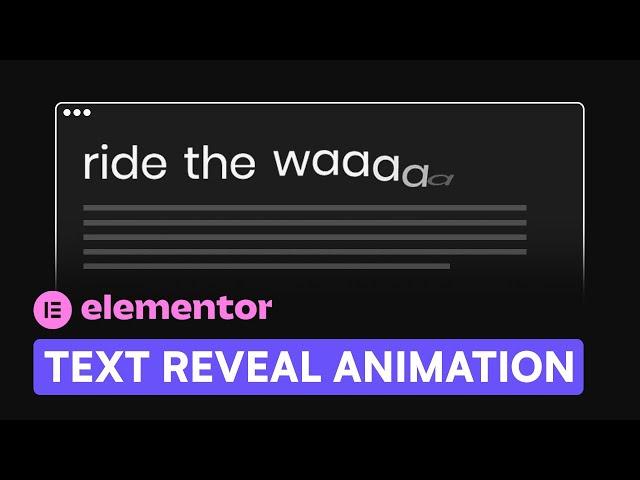 Text Reveal Animations with GSAP & SplitType - Elementor