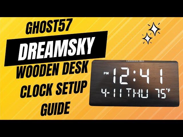 Setting Up Your Stylish DreamSky Wooden Desk Clock: Step-by-Step Guide