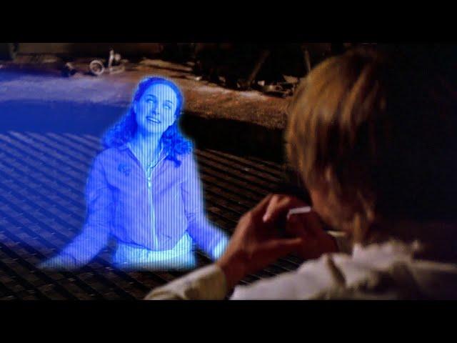 Luke plays the wrong hologram