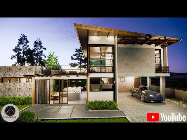 MODERN TROPICAL HOUSE | TWO STOREY WITH ROOF DECK | 3 BEDROOM | PLANTITA HOUSE